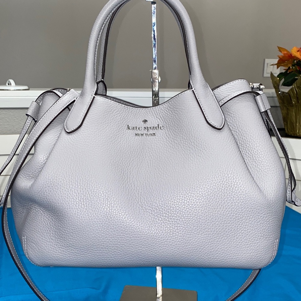 Kate Spade Large Dumpling Satchel - Mountain Grey